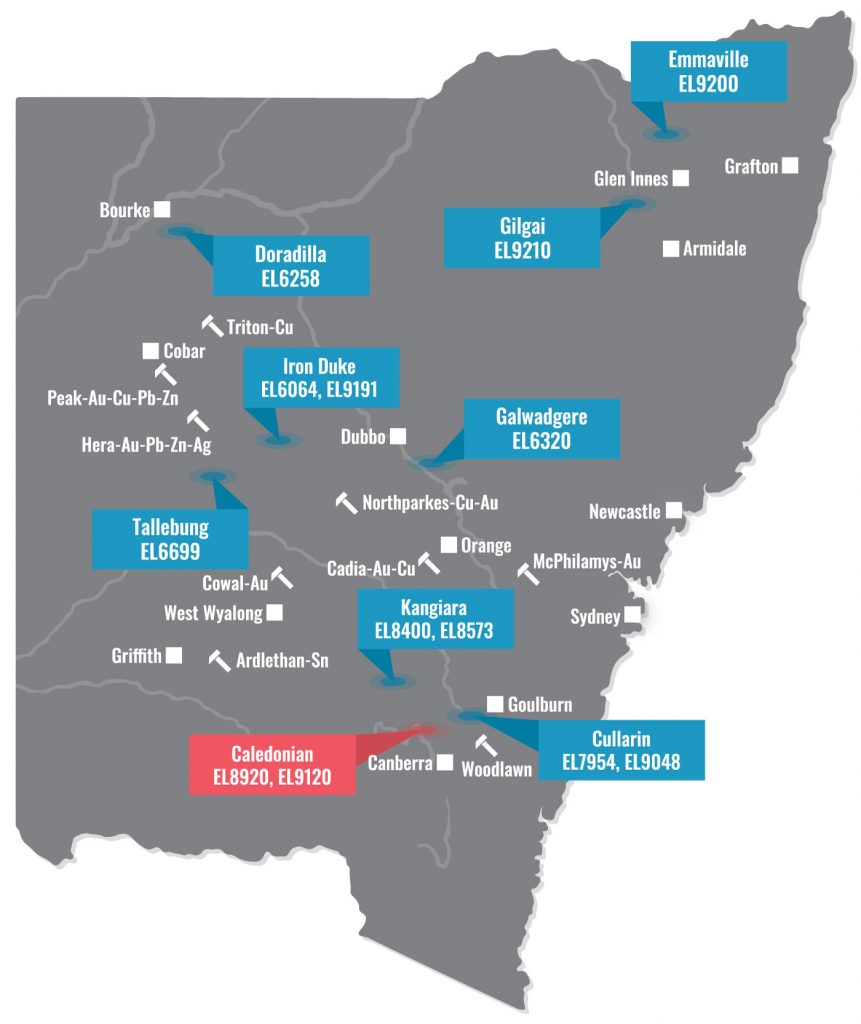 Sky Projects NSW Map - Caledonian