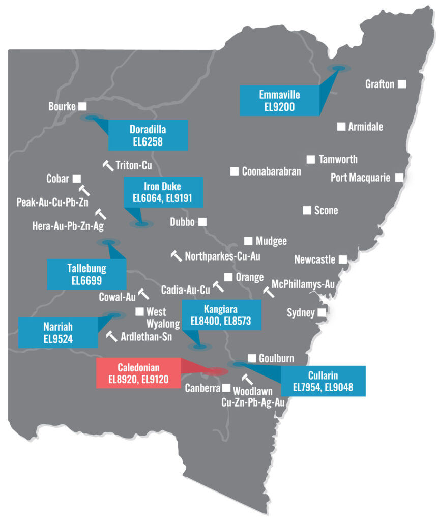 NSW Map Caledonian 2023