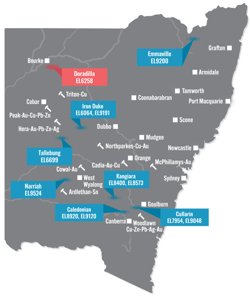 NSW Map Doradilla 2023