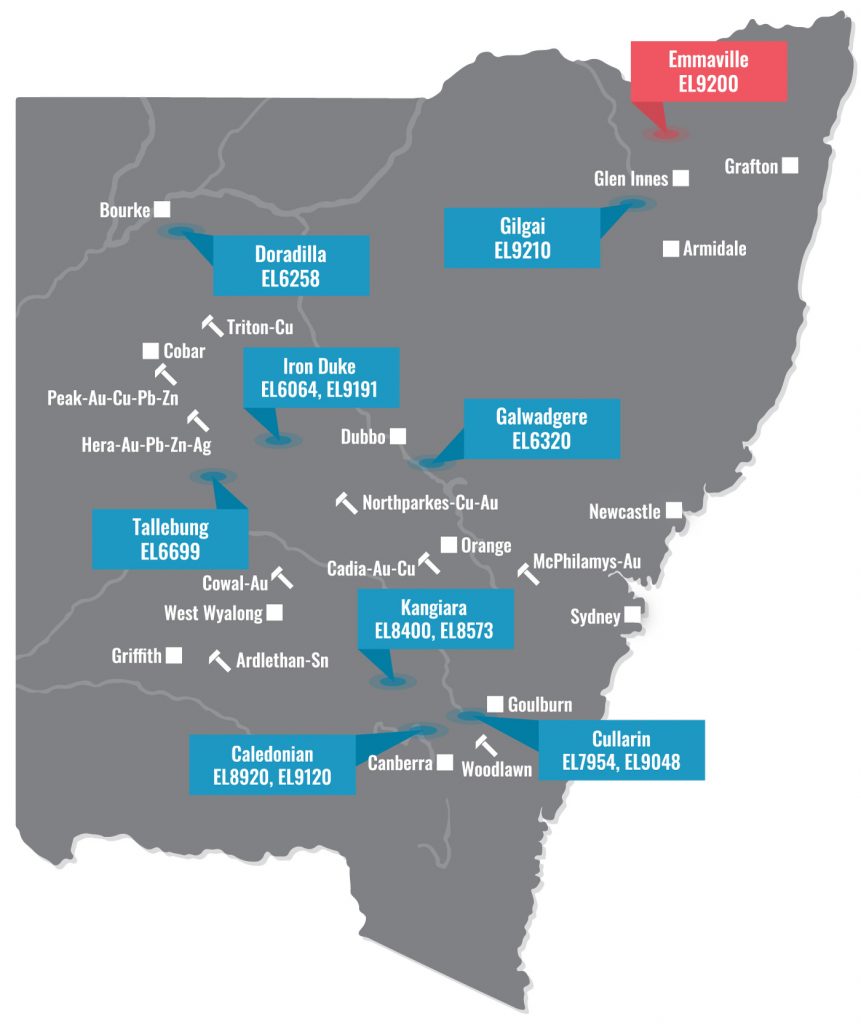 NSW Map Emmaville