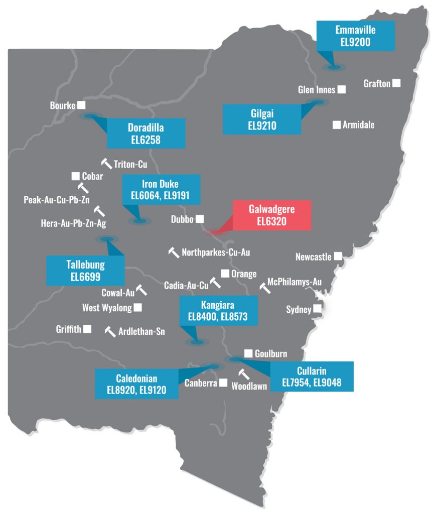 Sky Projects NSW Map - Galwadgere