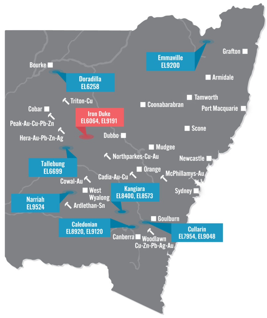 NSW Map Iron Duke 2023