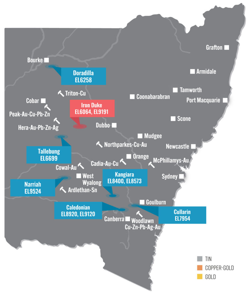 NSW Map Iron Duke 2024